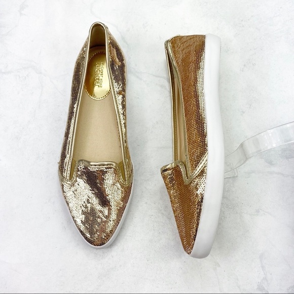 [MK] Metallic Gold Slip Ons - Picture 2 of 9